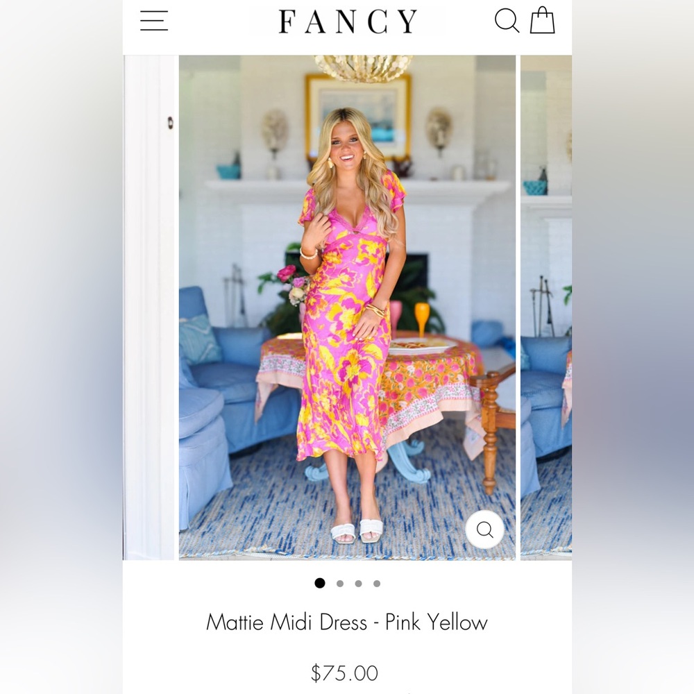 Printed Midi Dress